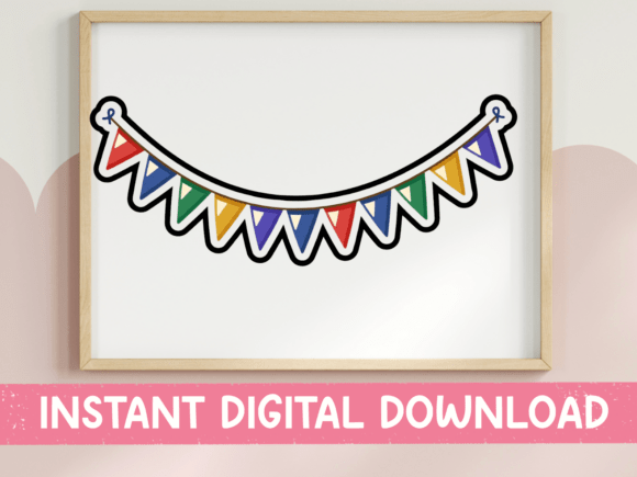 Celebrate in Style with a Colorful Party Banner Bunting Sticker
