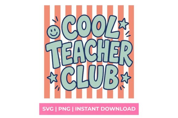Cool Teacher Club Retro Smiley SVG: Unlock Creative Potential