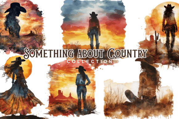 Country Cowgirl Clipart: The Whimsical Western Touch