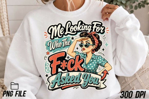 Me Looking for Who Asked You: A Bold PNG for Creative Projects