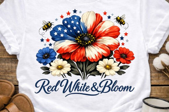 Red White Bloom Patriotic Floral USA PNG: A Designer's Guide
