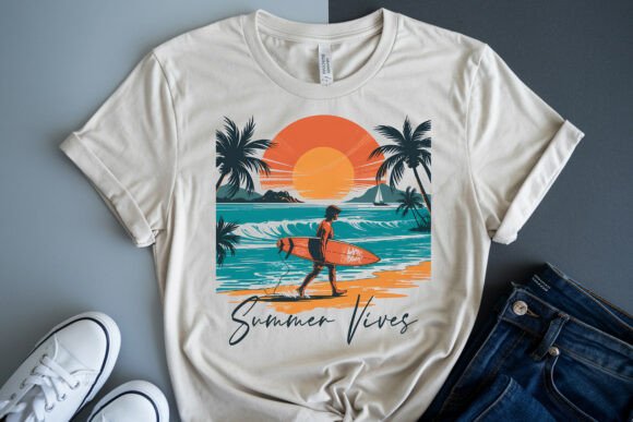 Retro Vintage Summer Vibes Shirt PNG: Your Go-To Design Asset