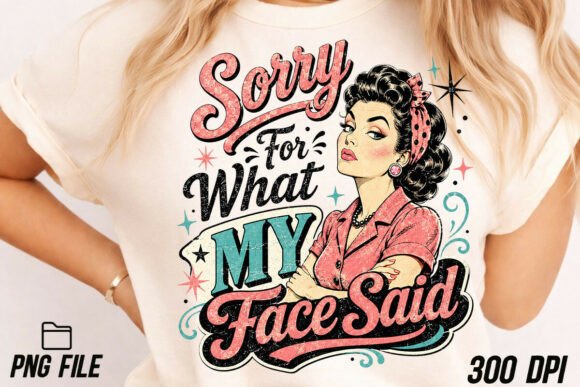 Vintage Girl Png, Sarcastic Girl PNG: Inject Attitude and Retro Charm